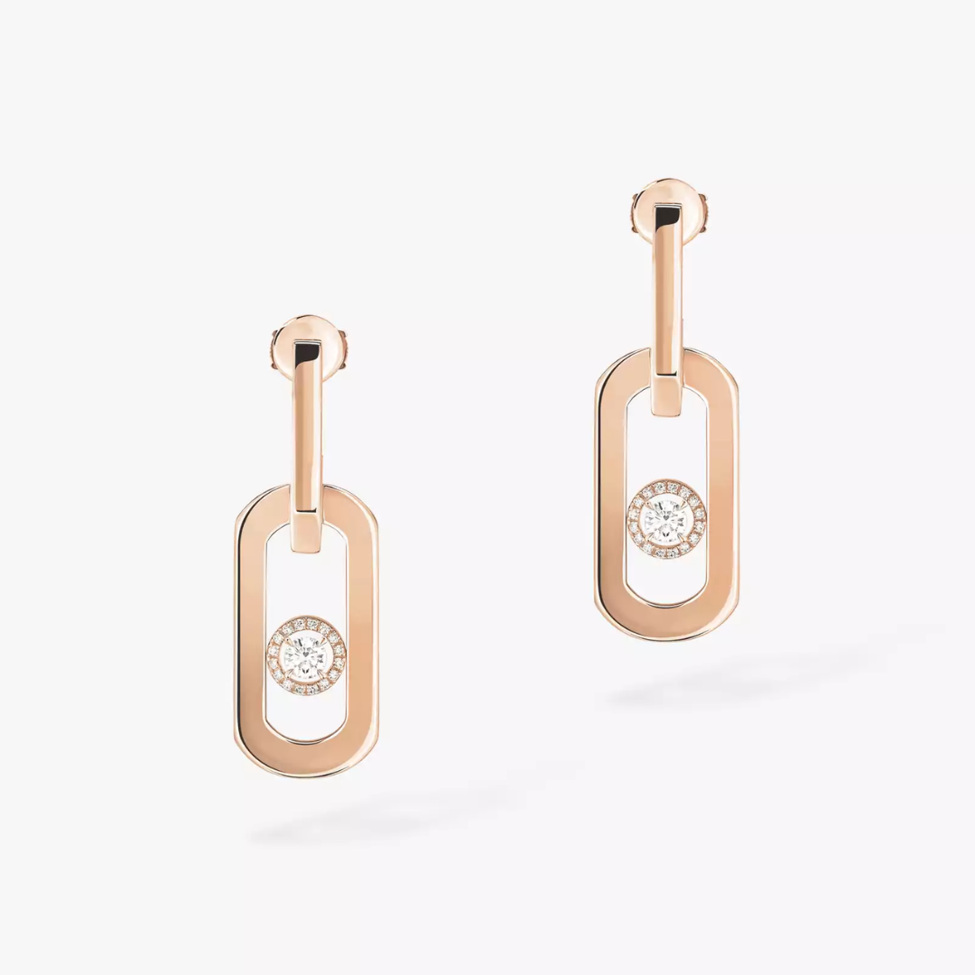 So Move XL Pendant Diamond Earrings 18ct Gold