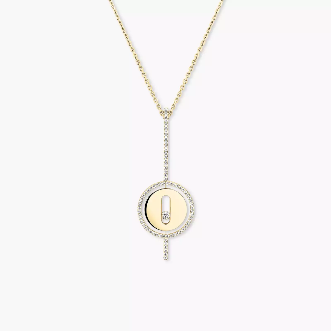 Lucky Move Arrow Diamond Necklace 18ct Gold