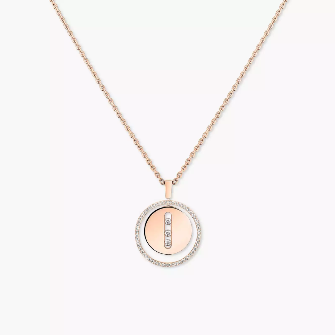 Lucky Move MM Diamond Necklace 18ct Gold