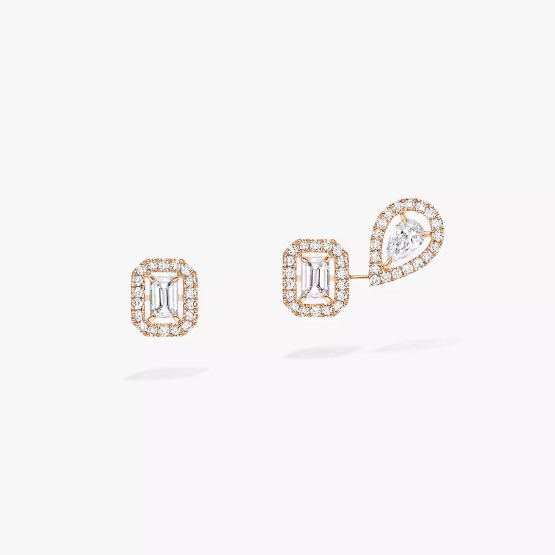My Twin 1+2 Diamond Earrings 18ct Gold