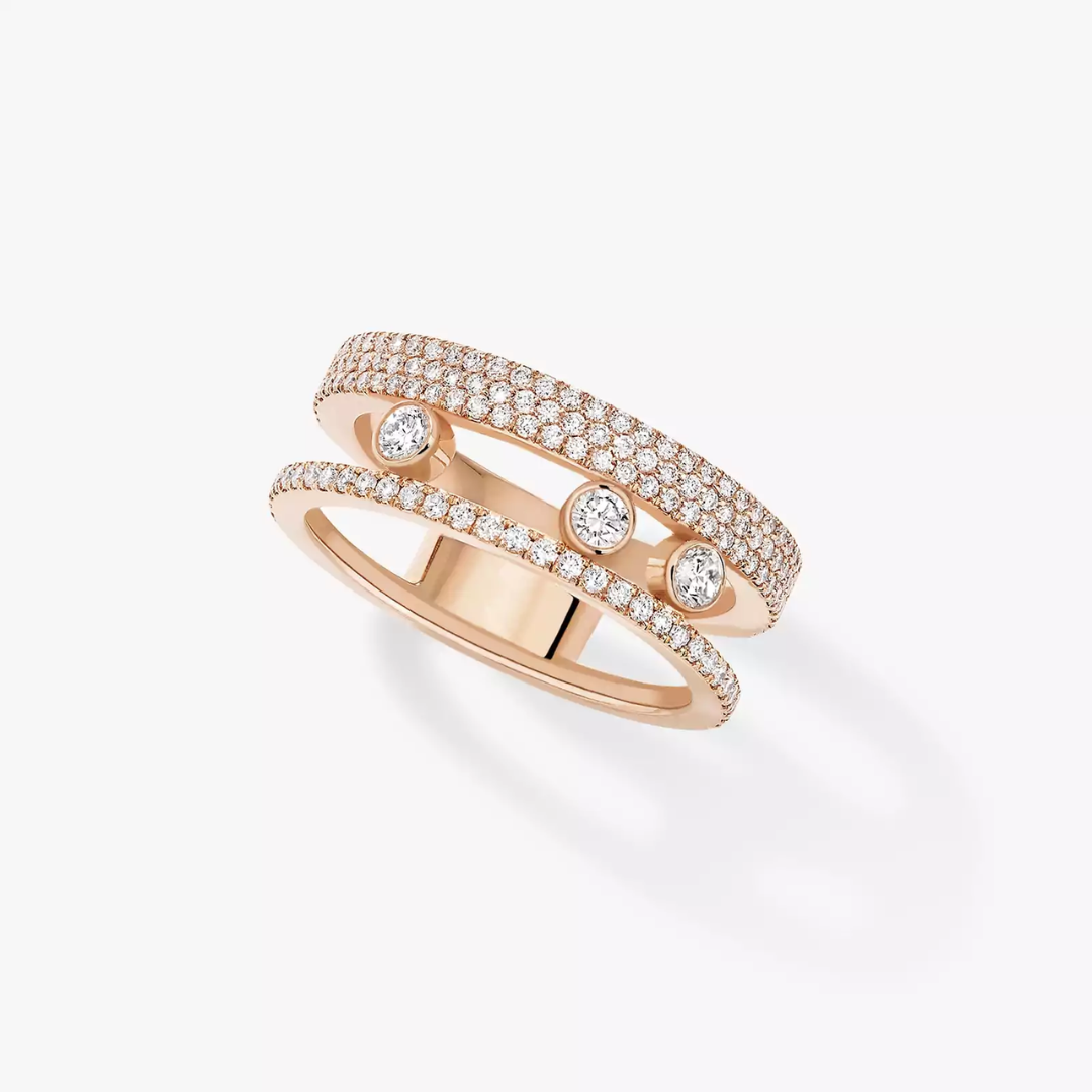 Move Romane Pavé Diamond Ring 18ct Gold