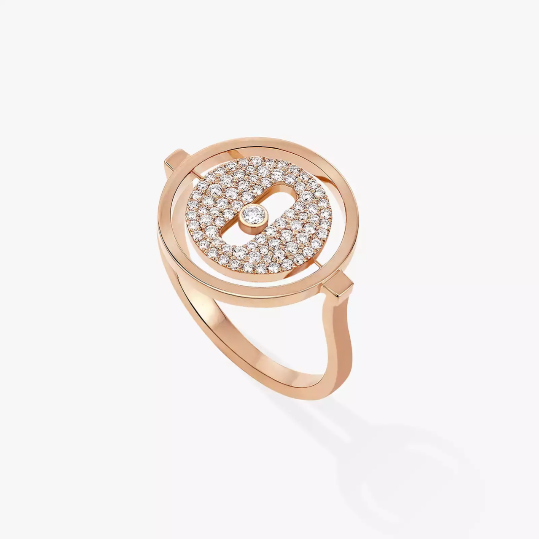 Lucky Move Pavé Small Diamond Ring 18ct Gold