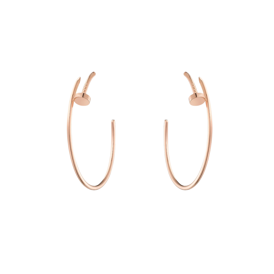Cartier Juste Un Clou Hoop Earrings Large 18ct Gold