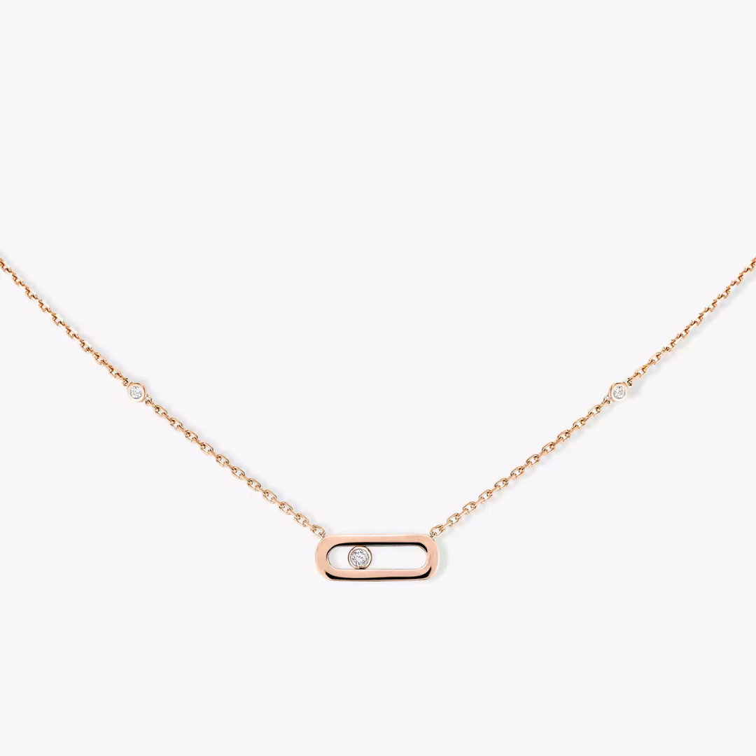 Gold Move Uno Diamond Necklace 18ct Gold