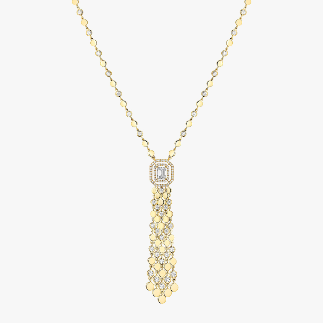 D-Vibes Tassel Diamond Necklace 18ct Gold