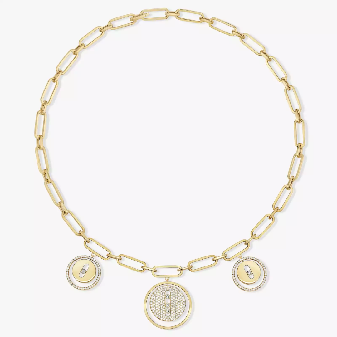Lucky Move Charms Diamond Choker 18ct Gold