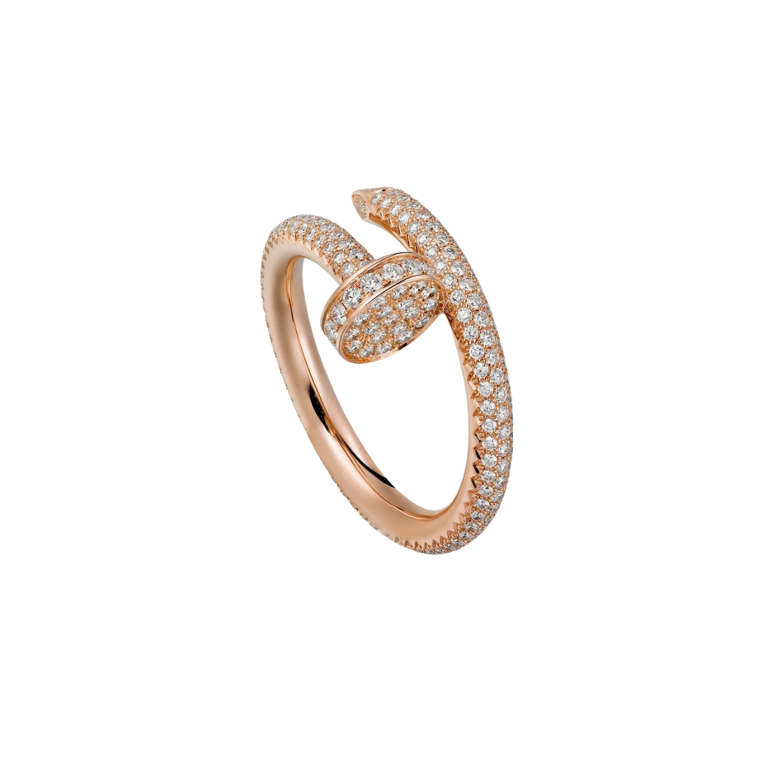 Cartier Juste Un Clou Ring Paved Diamonds 18ct Gold
