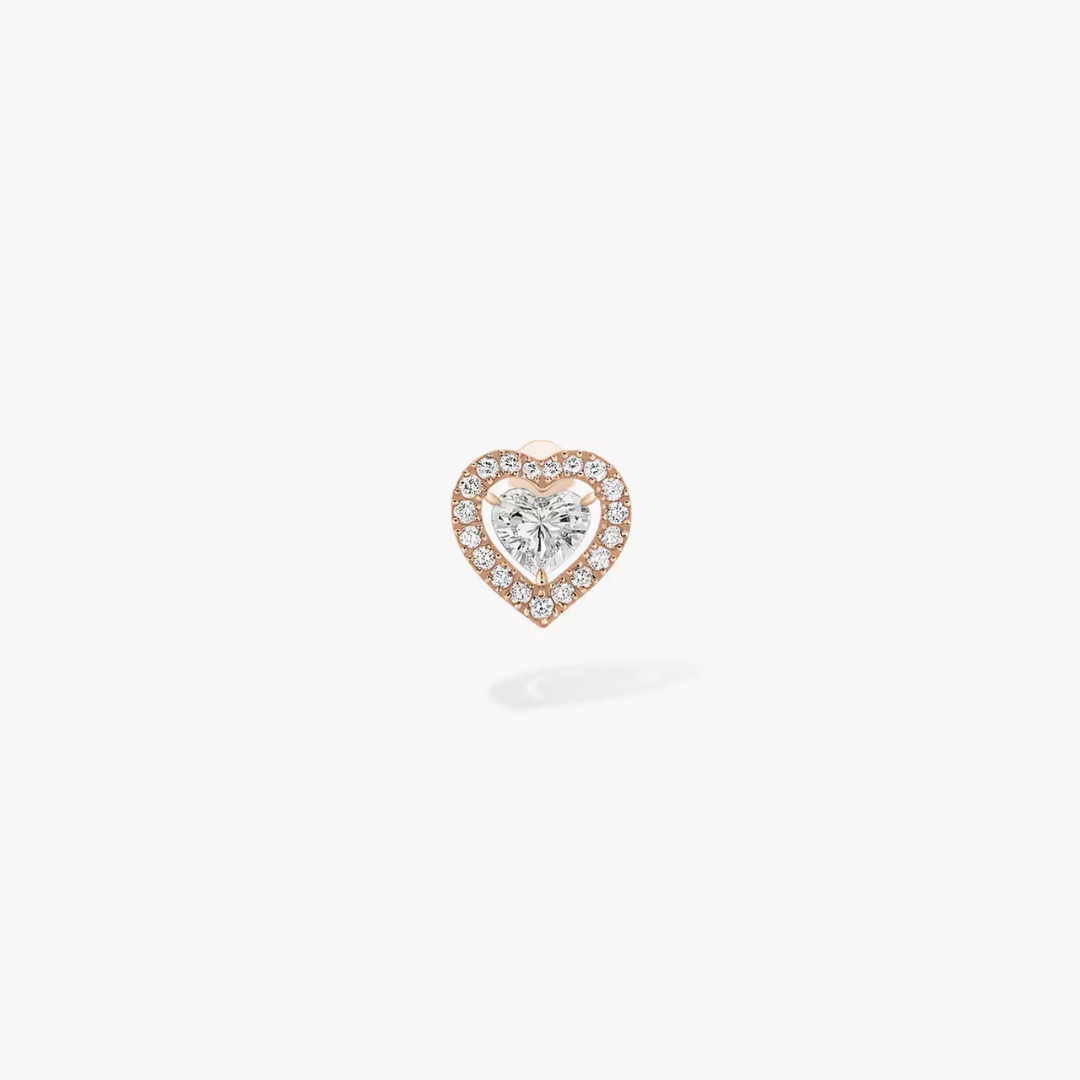 Joy Cœur Single Stud Diamond Earrings 18ct Gold