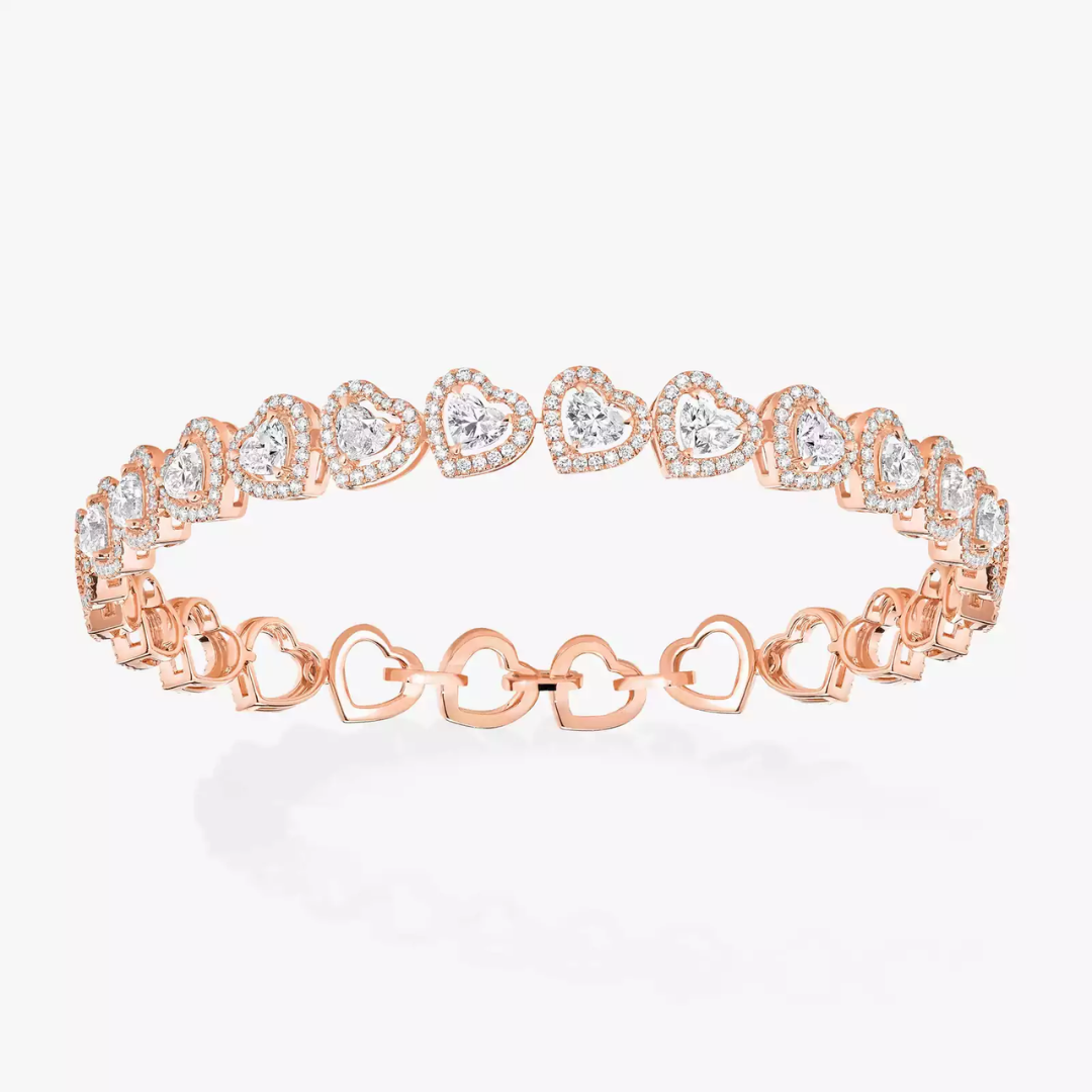 Joy Cœur Multi Rivière Diamond Bracelet 18ct Gold