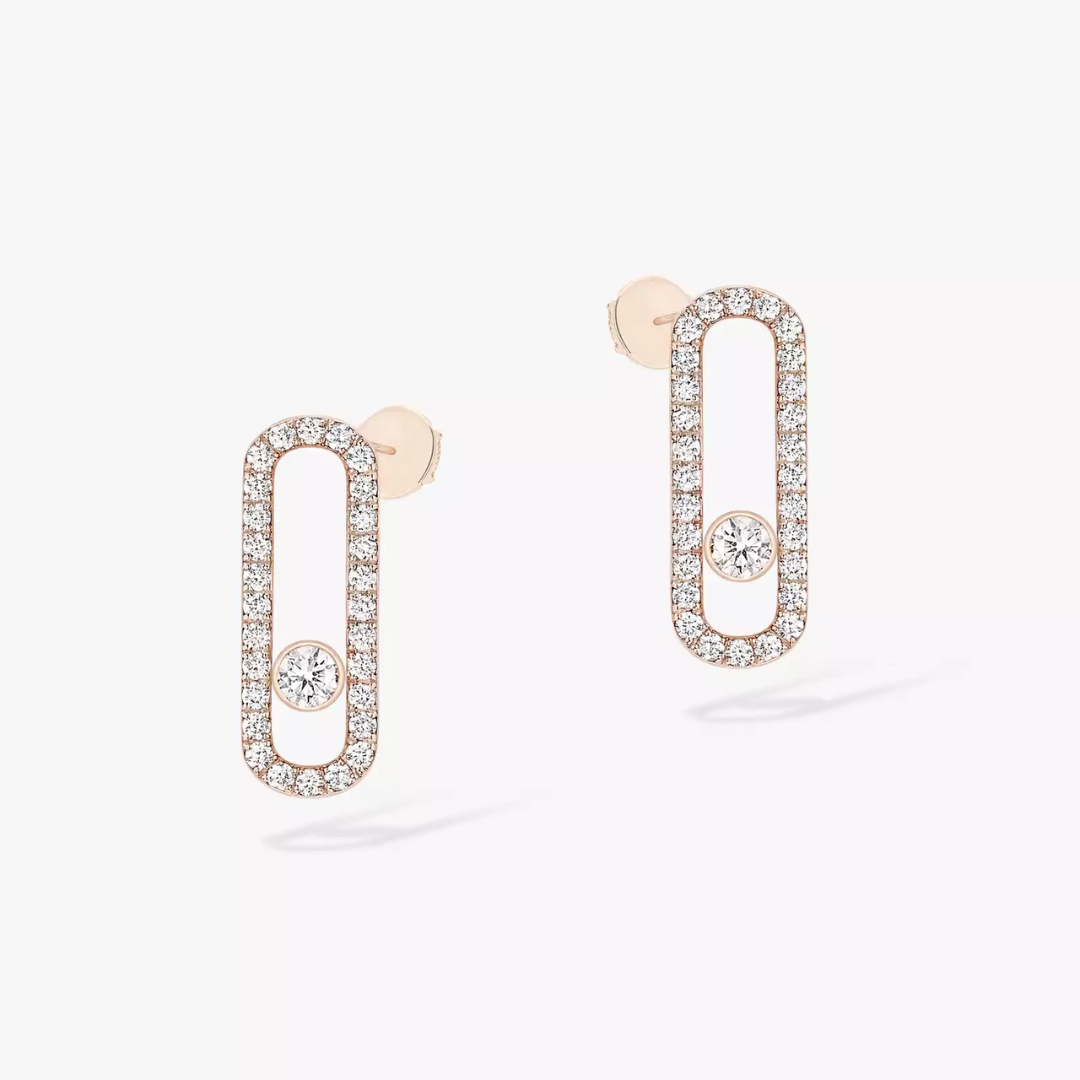 Move Uno Diamond Pavé Earrings 18ct Gold