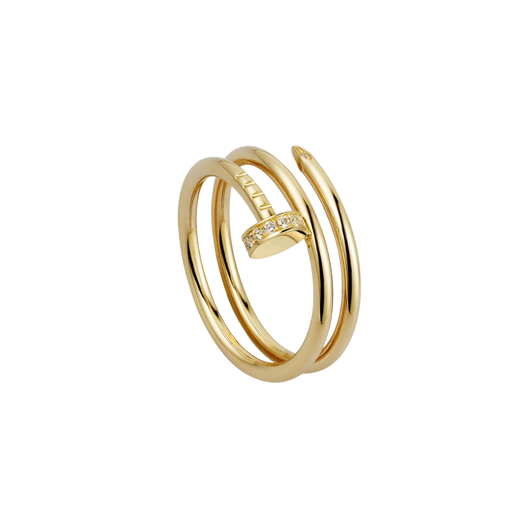 Cartier Juste Un Clou Ring Double Diamond Tip 18ct Gold