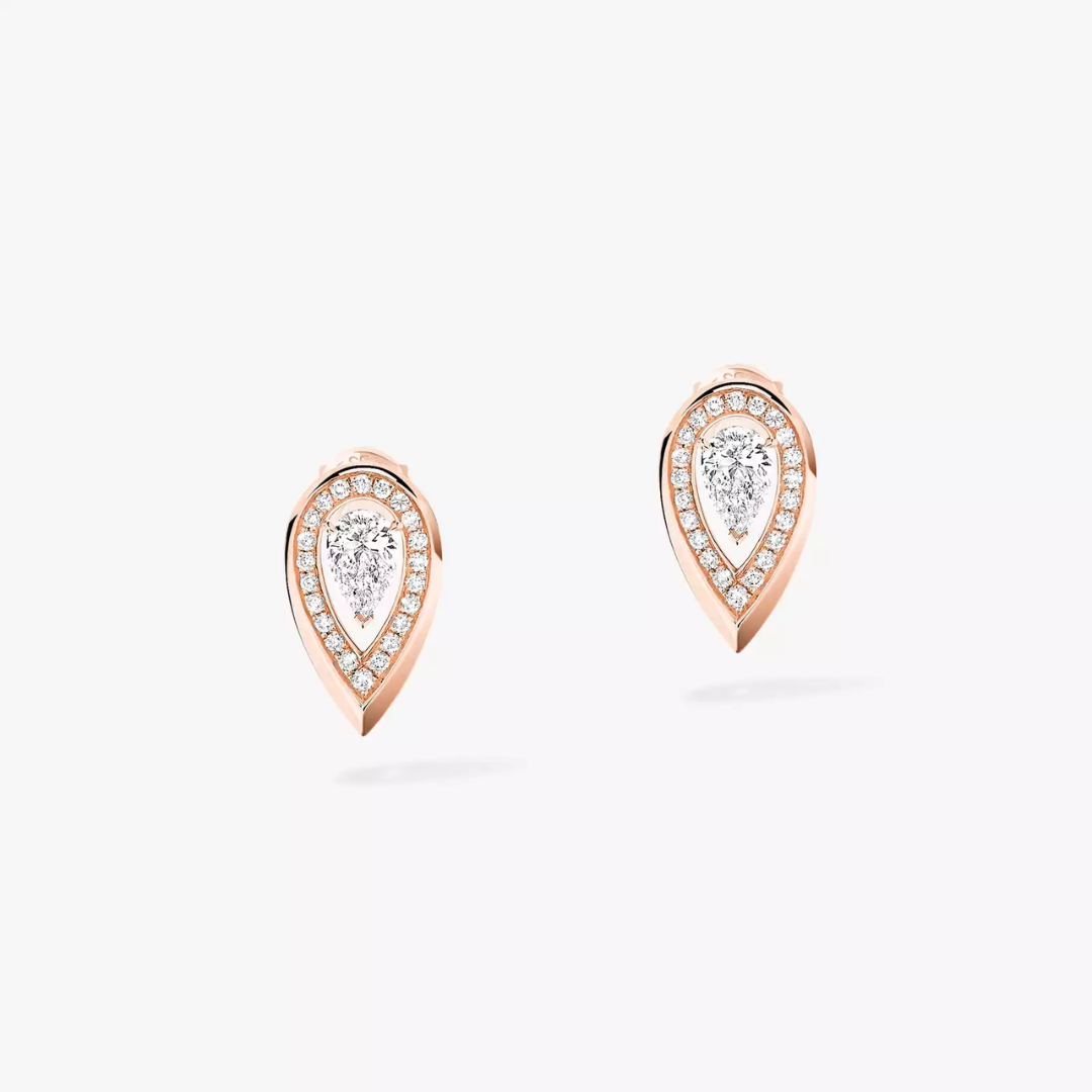 Fiery Diamond Earrings 18ct Gold