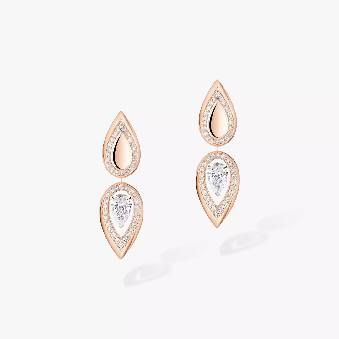 Fiery Diamond Earrings 18ct Gold