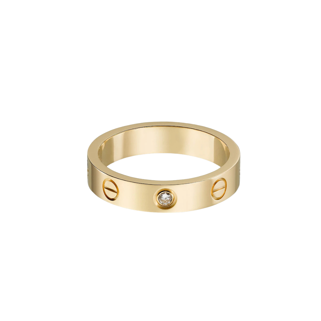 Cartier Love Ring Small 1 Diamond 18ct Gold