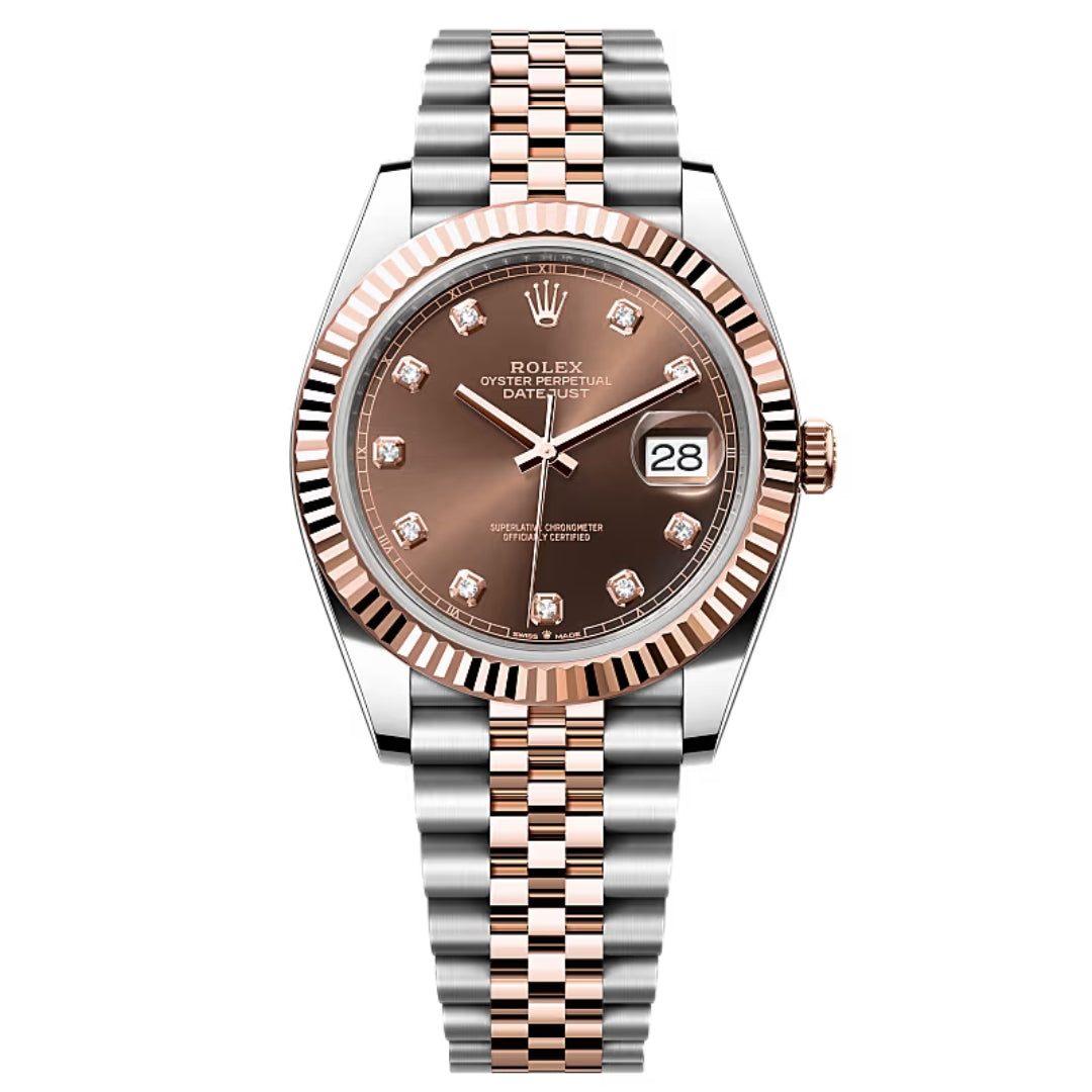 Rolex Datejust 41 126331 Chocolate Diamond Dial Jubilee