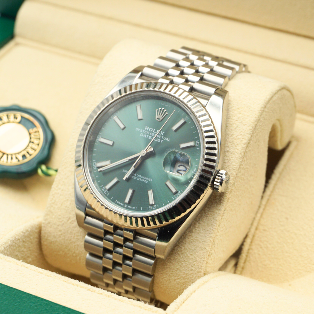 Rolex Datejust 41 126334 Mint Green Dial Jubilee 2023