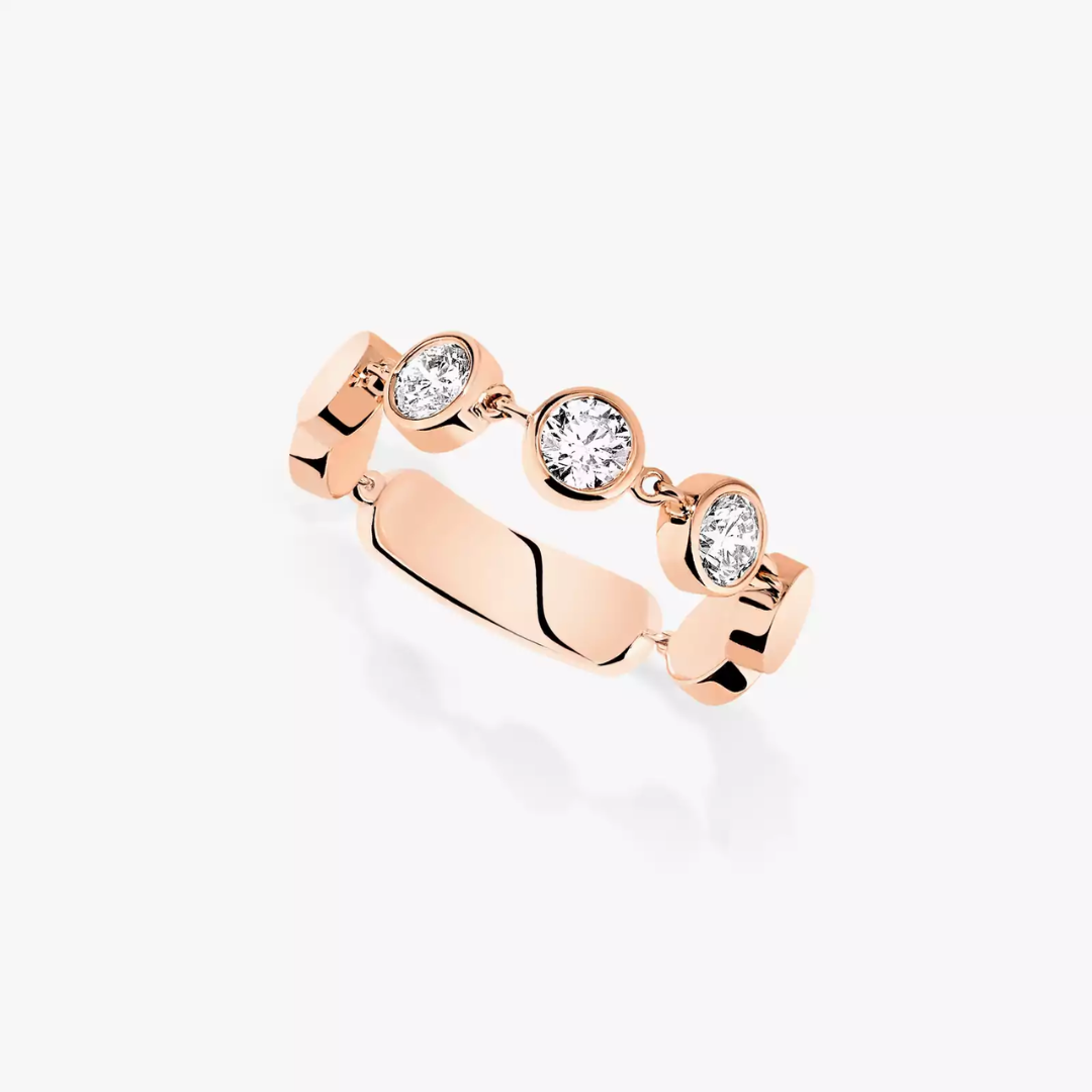 D-Vibes Large Diamond ring 18ct Gold