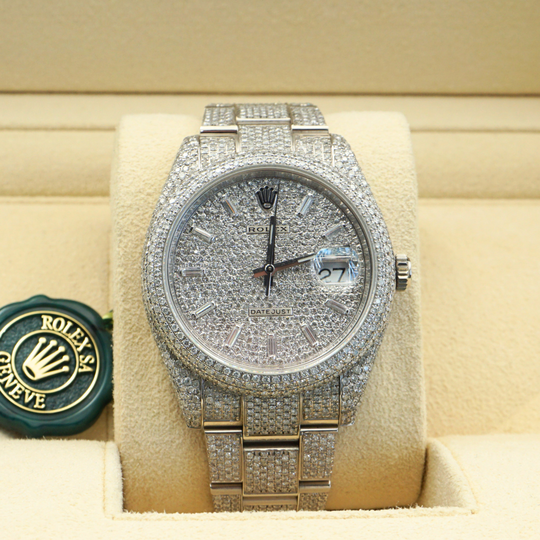 Rolex Datejust 41 126300 HoneyComb Diamond Baguette Dial