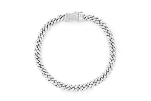 Erkals Jewellers 4mm Miami Cuban Diamond Bracelet 18K Gold 1.50ctw