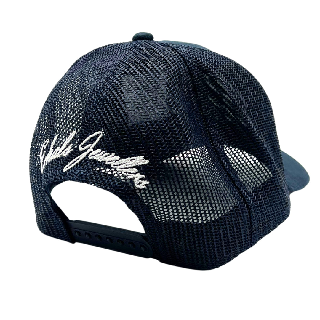 Erkals Signature Navy Blue Suede Cap