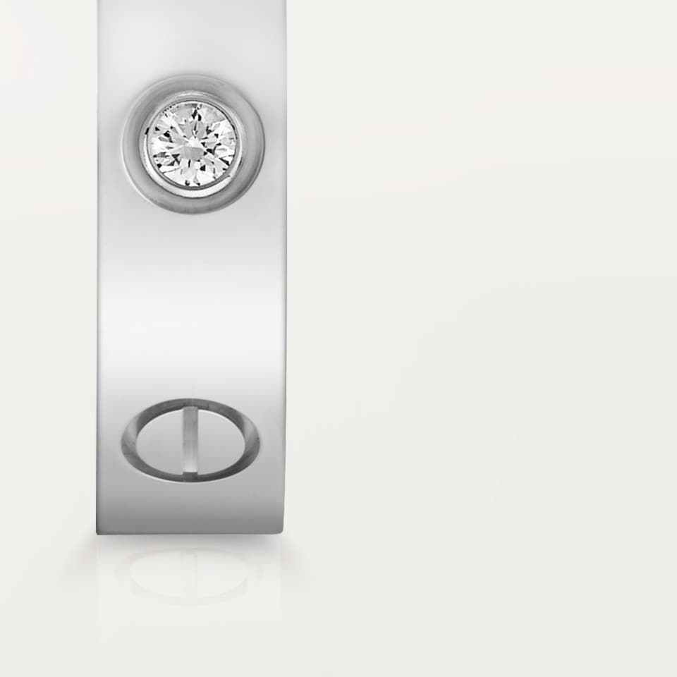 Cartier LOVE Ring Small Model 1 Diamond White Gold