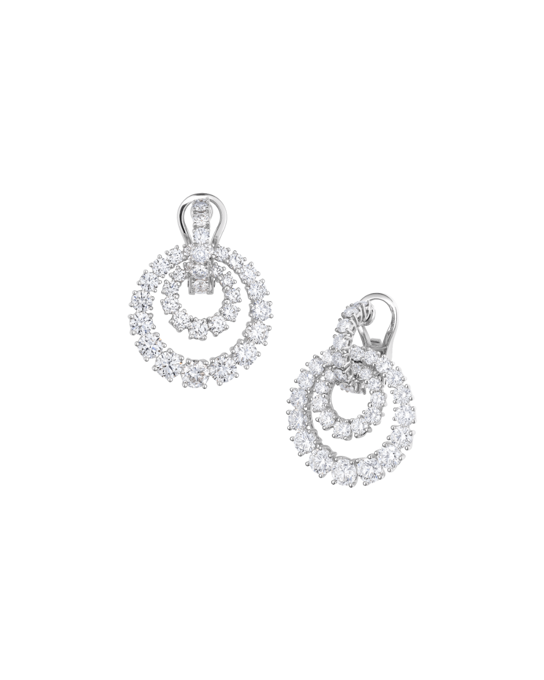 L'Heure du Diamant Diamond Earrings 18ct White Gold
