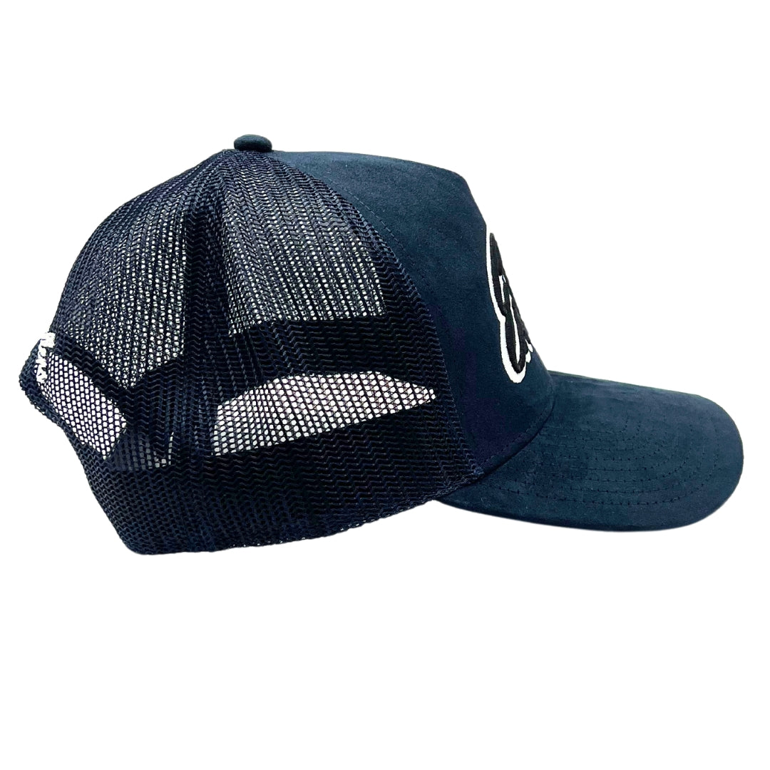 Erkals Signature Navy Blue Suede Cap