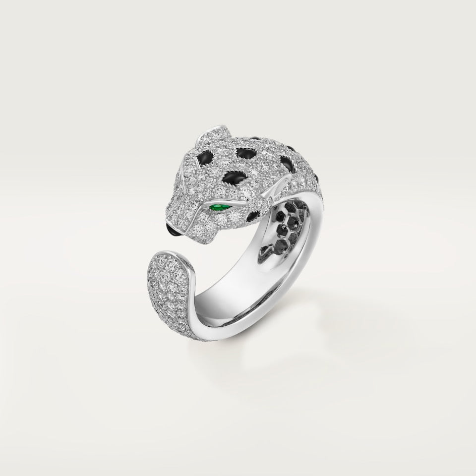 Cartier Panthère de Cartier Ring Medium Model Semi-Paved
