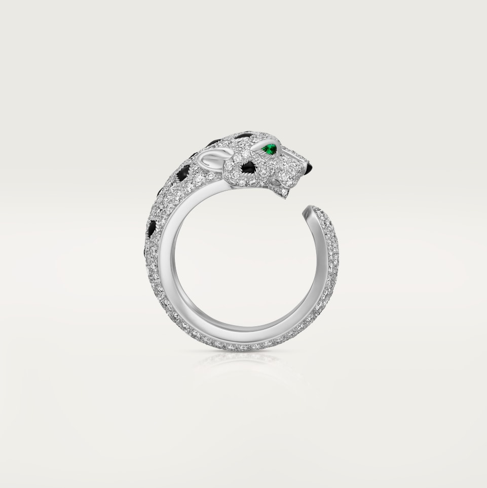 Cartier Panthère de Cartier Ring Medium Model Semi-Paved