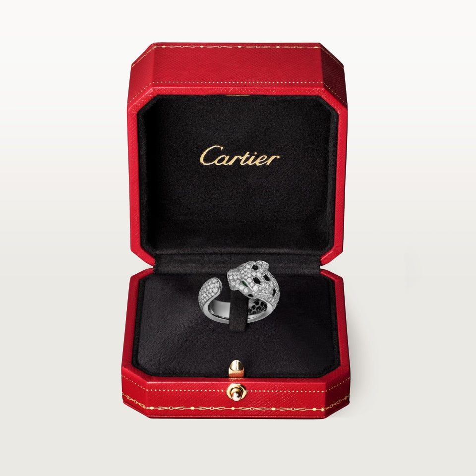 Cartier Panthère de Cartier Ring Medium Model Semi-Paved