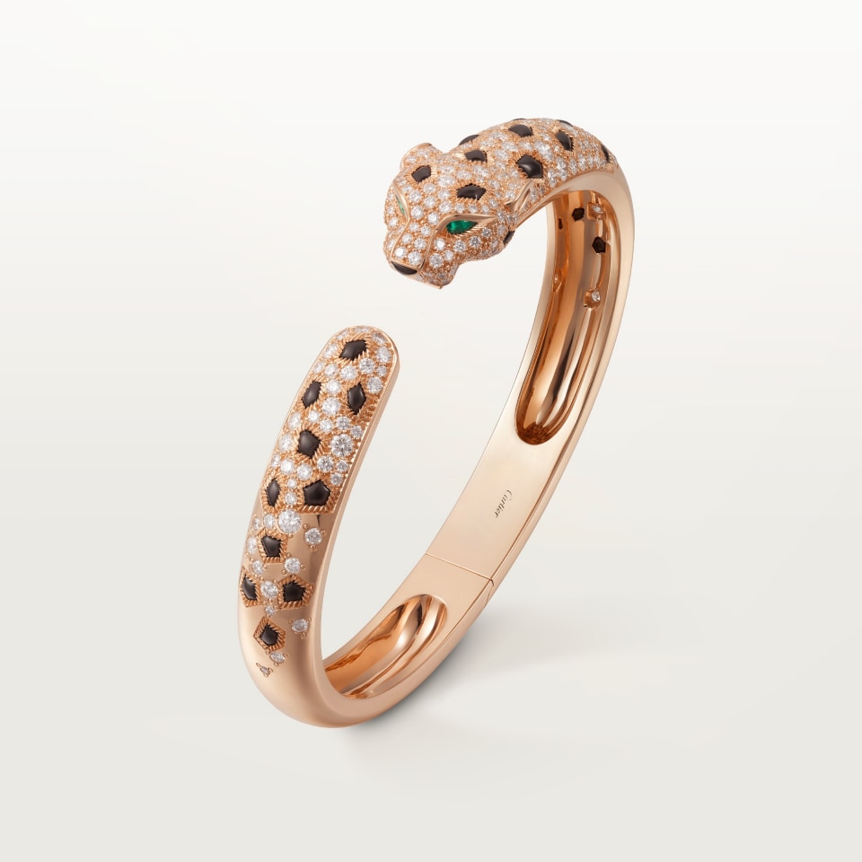 Cartier Panthère de Cartier Bracelet Paved Rose Gold