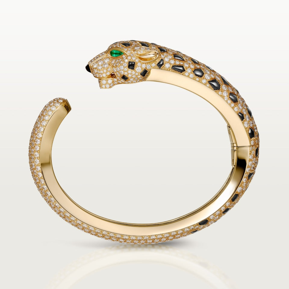 Cartier Panthère de Cartier Bracelet Yellow Gold Emeralds Onyx Diamonds