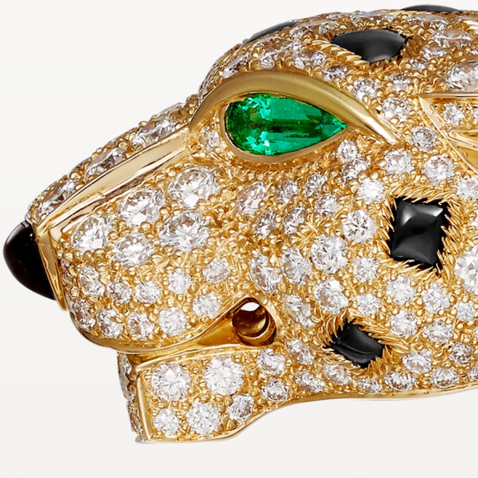 Cartier Panthère de Cartier Bracelet Paved Yellow Gold