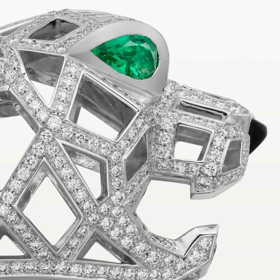 Cartier Panthère de Cartier Bracelet Paved White Gold