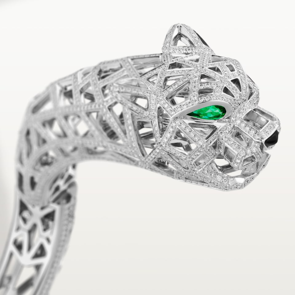 Cartier Panthère de Cartier Bracelet Paved White Gold Diamonds
