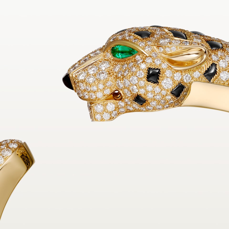 Cartier Panthère de Cartier Bracelet Paved Yellow Gold