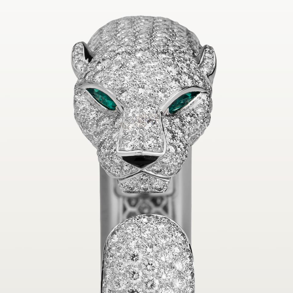 Cartier Panthère de Cartier Bracelet Paved White Gold