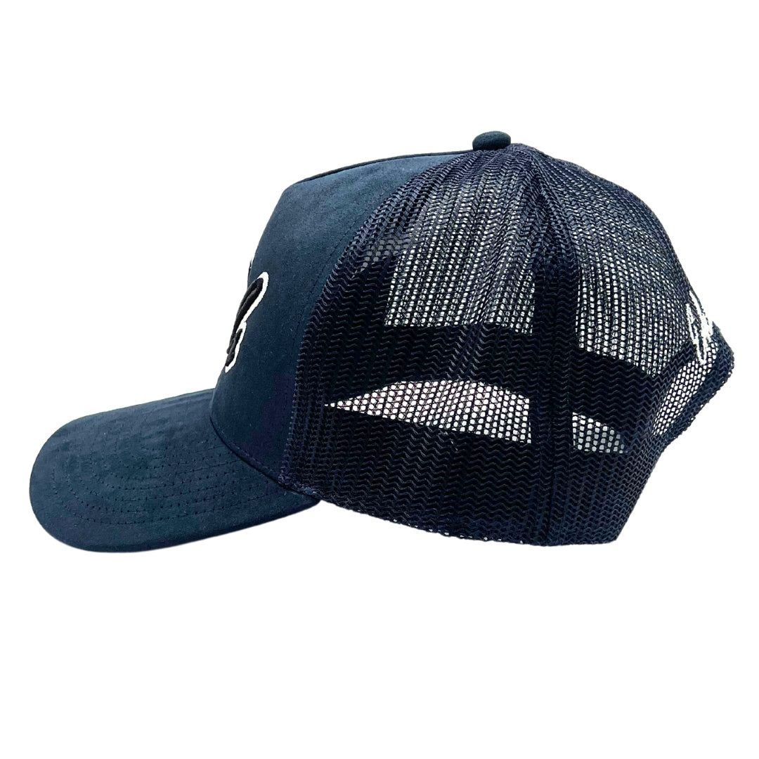 Erkals Signature Navy Blue Suede Cap