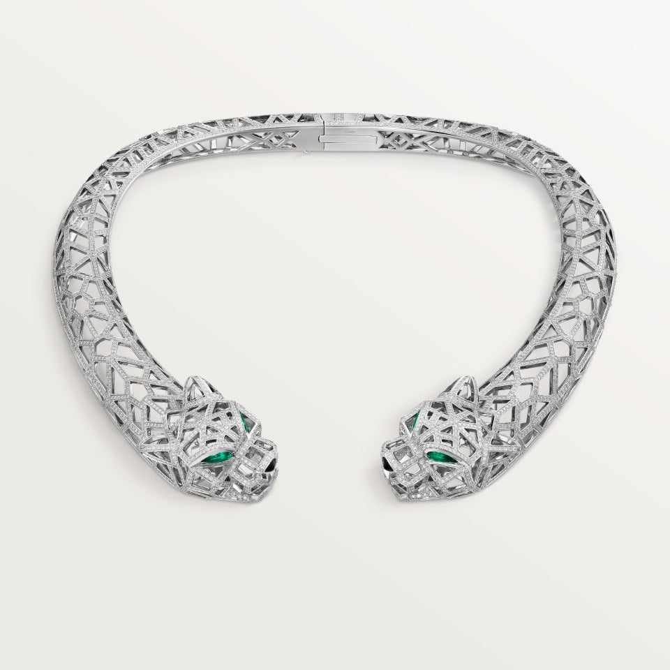 Cartier Panthère de Cartier Necklace Paved White Gold