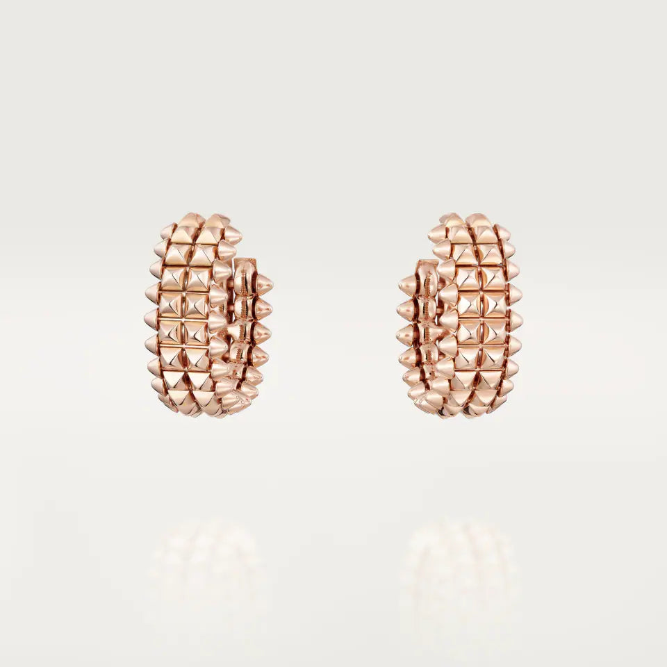 Cartier Clash de Cartier Hoop Earrings Double Row 18K Rose Gold