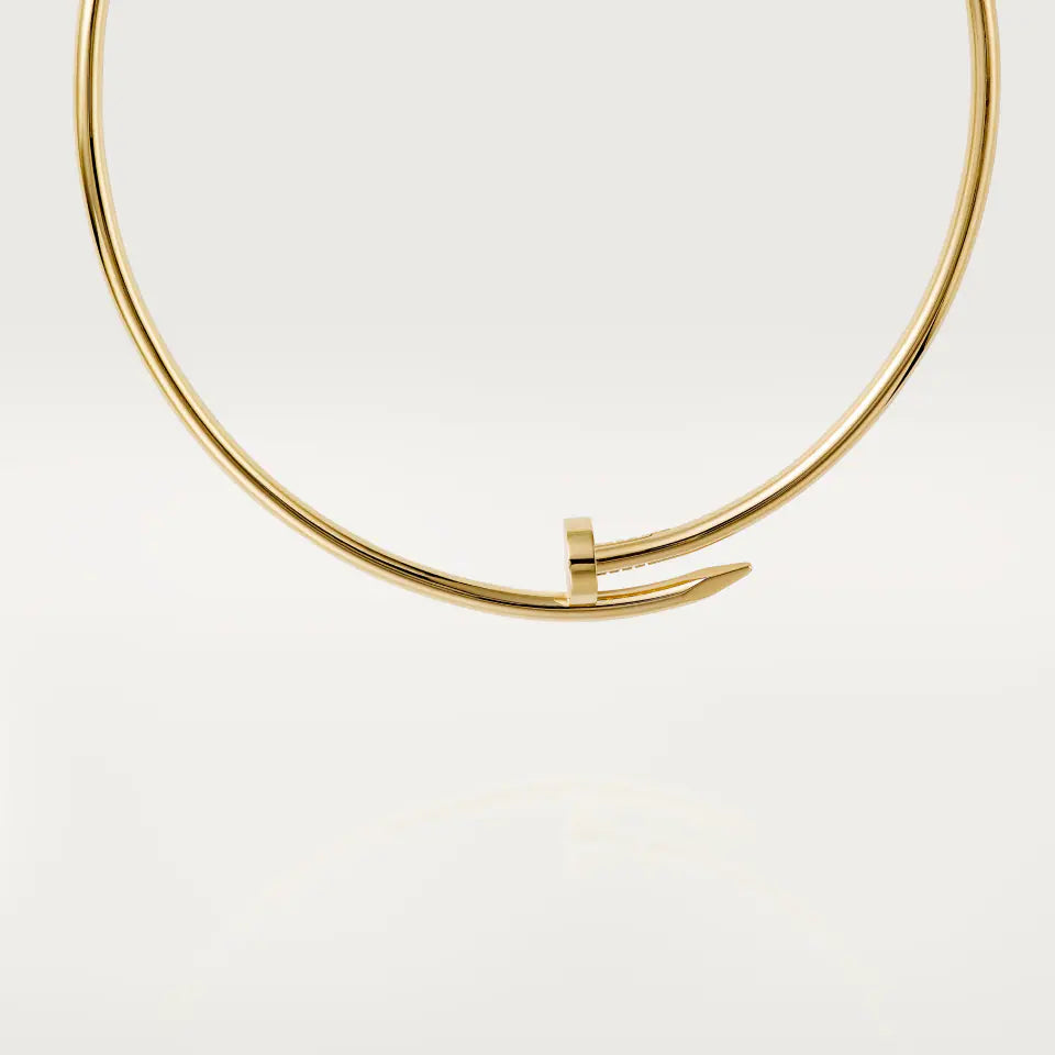 Cartier Juste un Clou Torque Necklace Classic Model 18K Yellow Gold