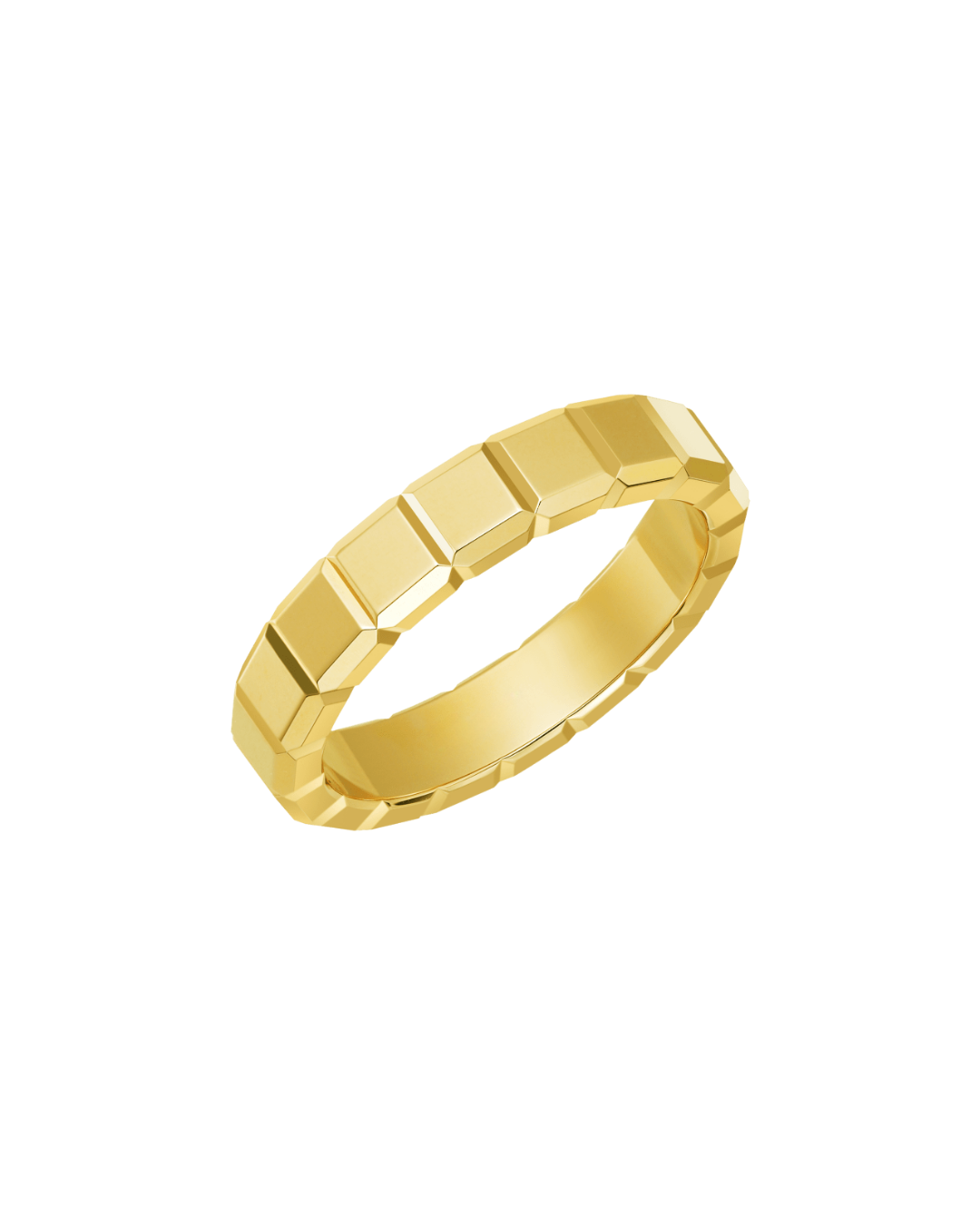Ice Cube Ring 18ct Yellow Gold