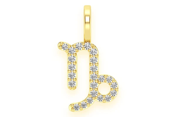 Erkals Jewellers Capricorn Zodiac Diamond Pendant 18K Gold 0.10ctw