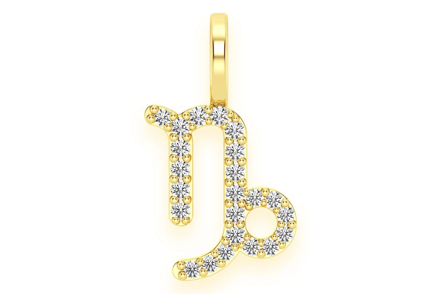 Erkals Jewellers Capricorn Zodiac Diamond Pendant 18K Gold 0.10ctw