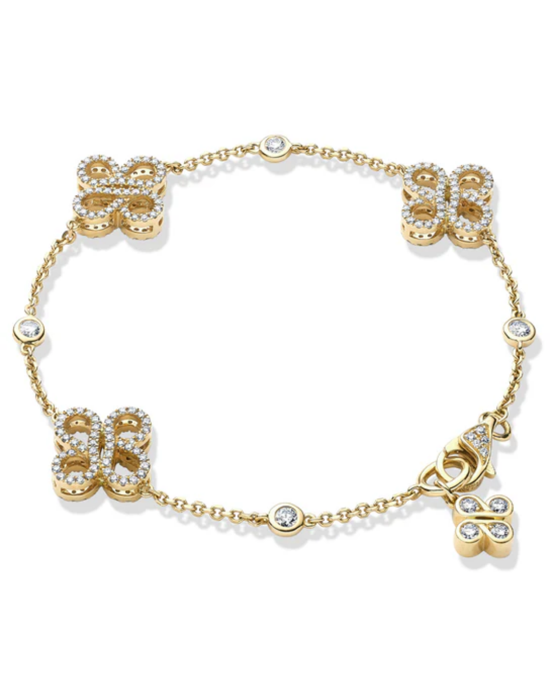Be Multi Charm Gold Bracelet