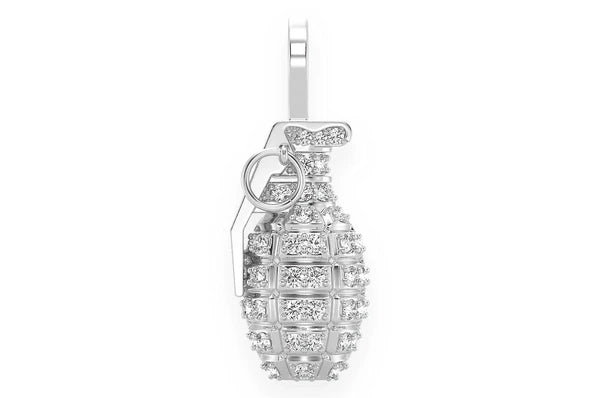0.40ct Diamond Grenade Pendant 18K Solid Gold
