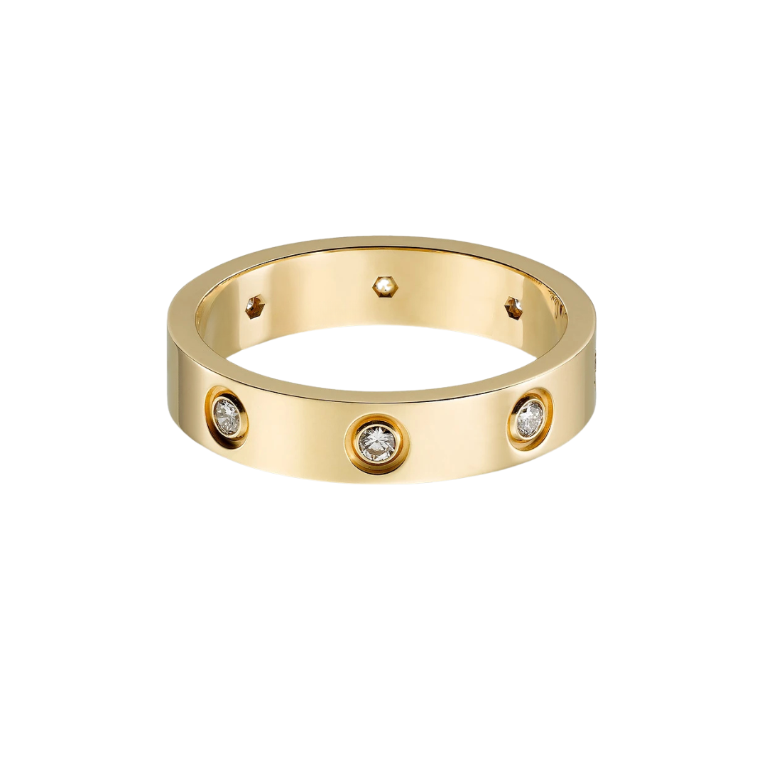 Cartier Love Ring Small 8 Diamonds 18ct Gold