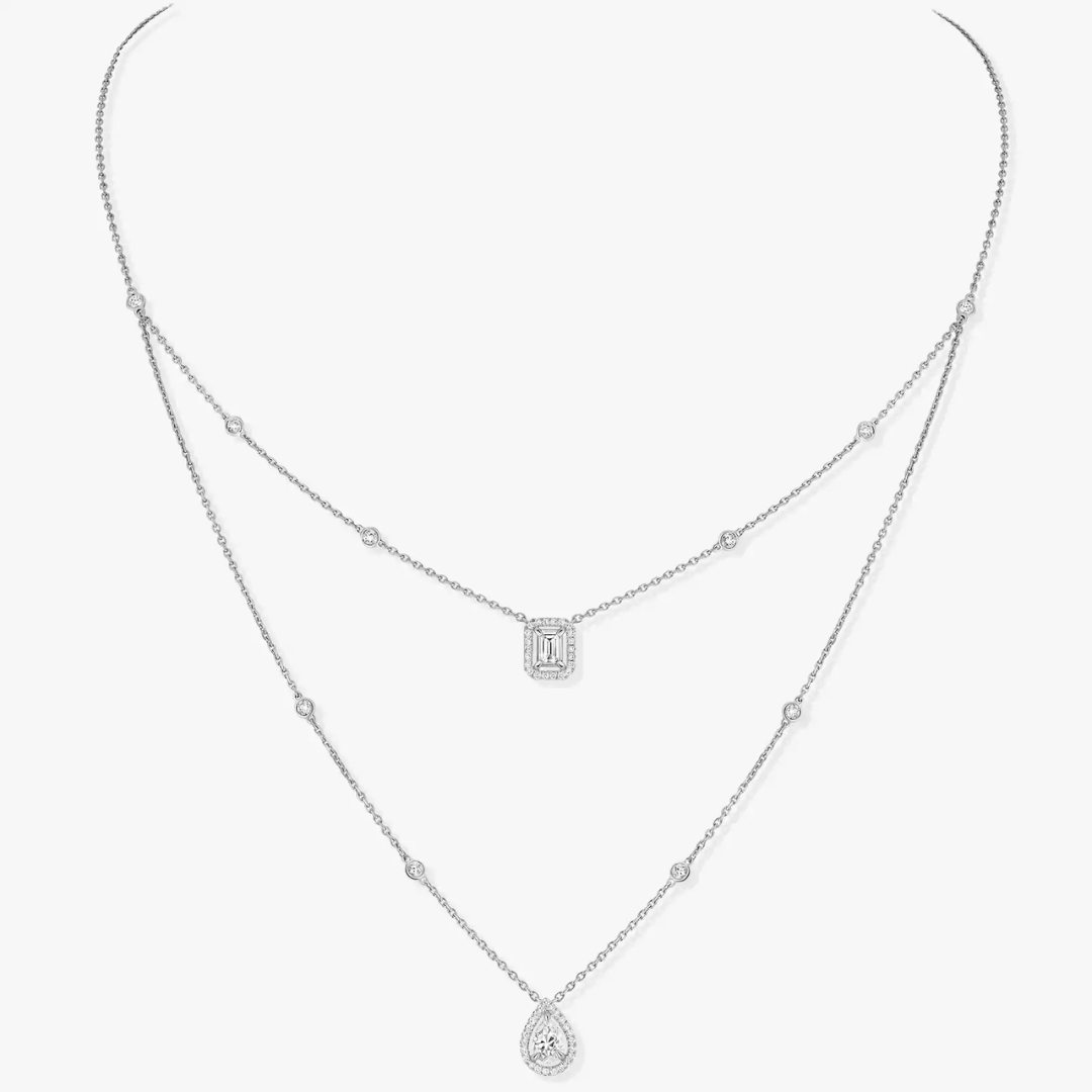 My Twin 2-Row Large Necklace 18ct Gold