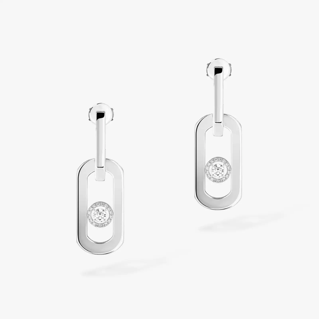So Move XL Pendant Diamond Earrings 18ct Gold