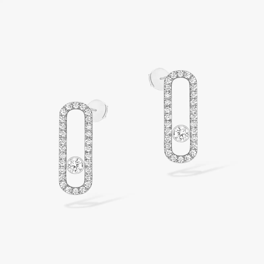 Move Uno Diamond Pavé Earrings 18ct Gold